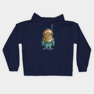 Cute Deep Sea Diver Kids Hoodie